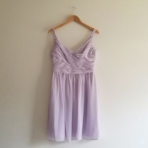 Lilac Purple David's Bridal Bridesmaids Dress